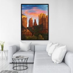 Framed 36 x 48 - Cathedral rock in arizona