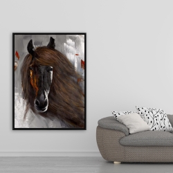 Framed 36 x 48 - Proud brown horse