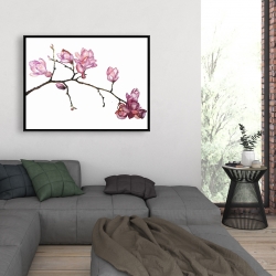 Encadré 36 x 48 - Branche de fleurs de cerisier