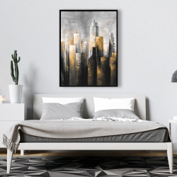 Framed 36 x 48 - Abstract skyline