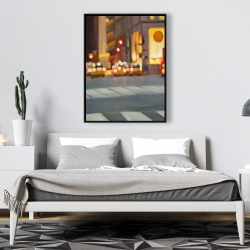 Framed 36 x 48 - Blurred view of new york