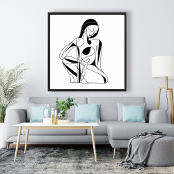 Framed 48 x 48 - Feminine lines