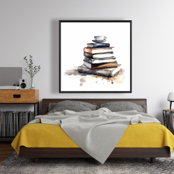 Framed 48 x 48 - Caffeinated books