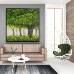 Framed 48 x 48 - Forest by summer