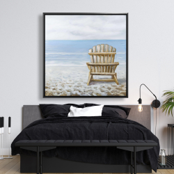 Framed 48 x 48 - Wood beach chair