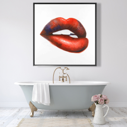 Framed 48 x 48 - Beautiful red mouth