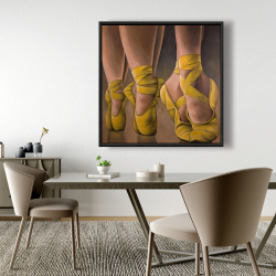 Framed 48 x 48 - Synchronized ballerinas