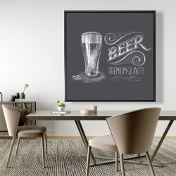 Framed 48 x 48 - Vintage beer signboard