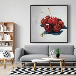 Framed 48 x 48 - Pile of cherries