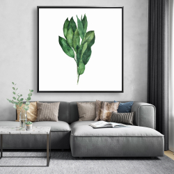 Framed 48 x 48 - Bay leaves bundle