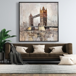 Encadré 48 x 48 - Le tower bridge par un jour gris