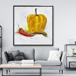 Framed 48 x 48 - Peppers