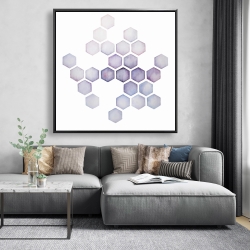 Framed 48 x 48 - Alveoli lilac