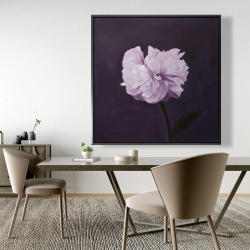 Framed 48 x 48 - Beautiful purple flower