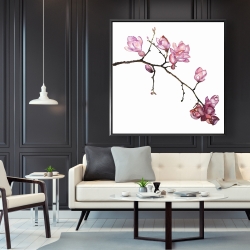 Framed 48 x 48 - Branch of cherry blossoms