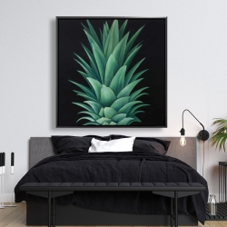 Framed 48 x 48 - Pineapple leaves