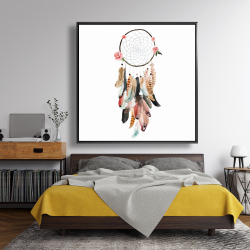 Framed 48 x 48 - Woman's dream catcher