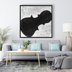 Encadré 48 x 48 - Silhouette d'un violon