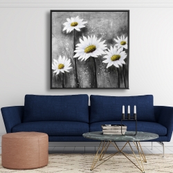 Framed 48 x 48 - Daisies