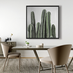 Framed 48 x 48 - Desert candle cactus