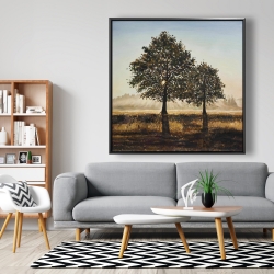 Framed 48 x 48 - Trees in the countryside