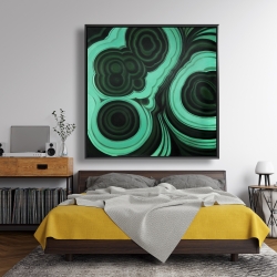 Framed 48 x 48 - Malachite stone