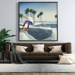 Framed 48 x 48 - Skate park california