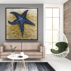 Framed 48 x 48 - Blue starfish