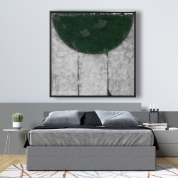 Framed 48 x 48 - Green half circle