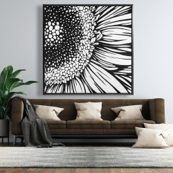 Encadré 48 x 48 - Fleur de gerbera