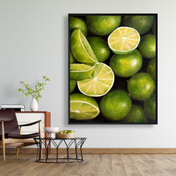 Framed 48 x 60 - Basket of limes