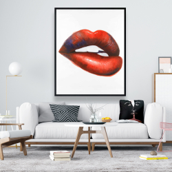 Framed 48 x 60 - Beautiful red mouth