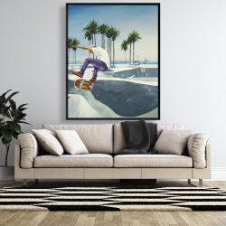 Framed 48 x 60 - Skate park california