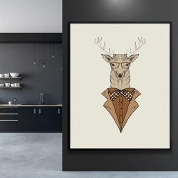 Framed 48 x 60 -  deer with brown coat