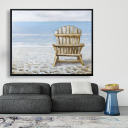 Framed 48 x 60 - Wood beach chair