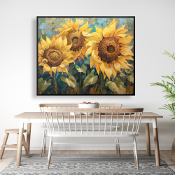 Framed 48 x 60 - Sunflowers