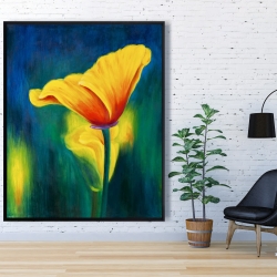 Framed 48 x 60 - Superb contrast flowers