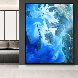 Framed 48 x 60 - Satellite view of the mergui islands