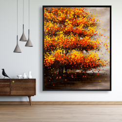 Framed 48 x 60 - Dotted tree