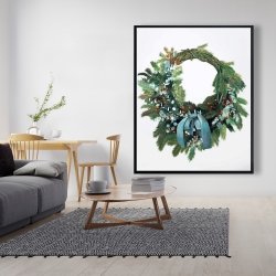 Encadré 48 x 60 - Couronne de noël