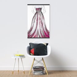 Magnétique 20 x 30 -  robe de princesse rose