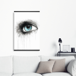 Magnetic 20 x 30 - Blue eye in watercolor