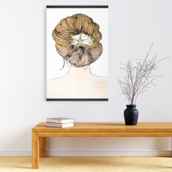 Magnetic 20 x 30 - Lady with flowers in her blondy hair