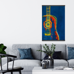 Magnétique 20 x 30 - Guitare bleue abstraite et moderne