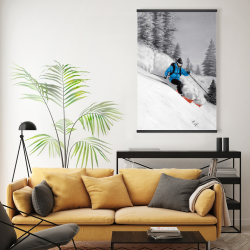 Magnetic 20 x 30 - Man skiing in mountain