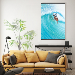 Magnétique 20 x 30 - Surfeur au milieu de la vague