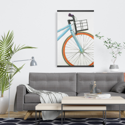 Magnétique 20 x 30 - Bicyclette bleue et orange