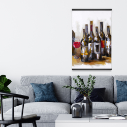 Magnétique 20 x 30 - Bouteilles de vin rouge