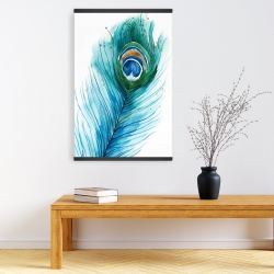Magnetic 20 x 30 - Long peacock feather