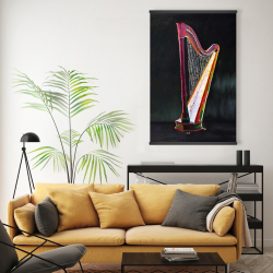 Magnetic 20 x 30 - Colorful realistic harp